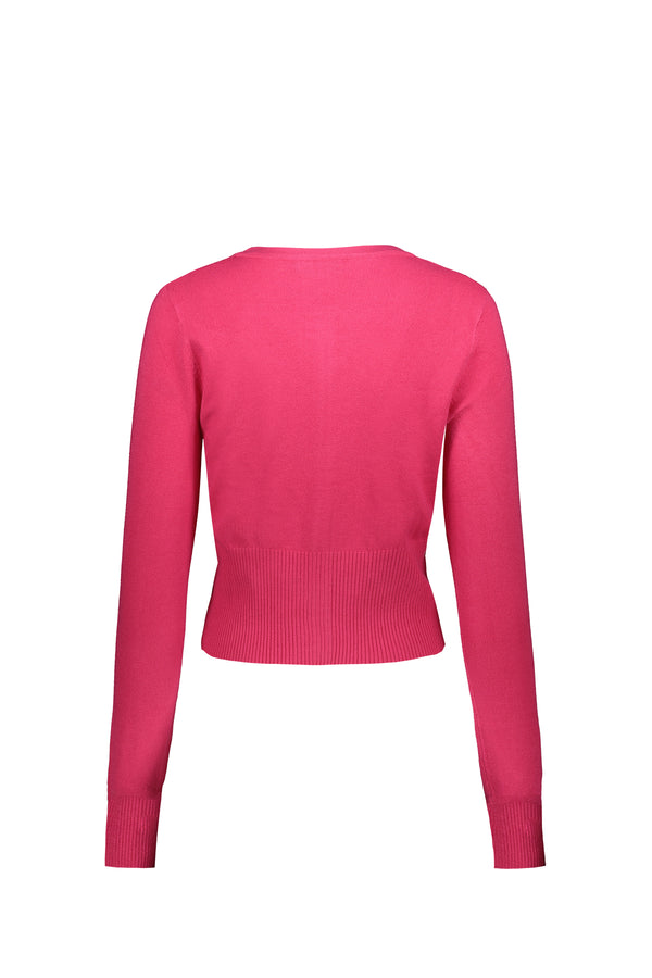 Maglia Donna In Tinta Unita Fuxia