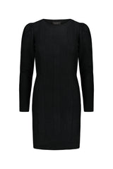 Abito Maglia In Tinta Unita Nero