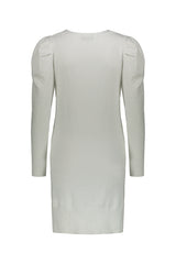 Abito Maglia In Tinta Unita Bianco