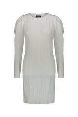 Abito Maglia In Tinta Unita Bianco