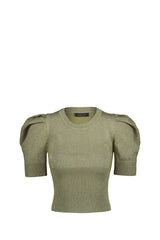 Maglia Donna In Tinta Unita Salvia