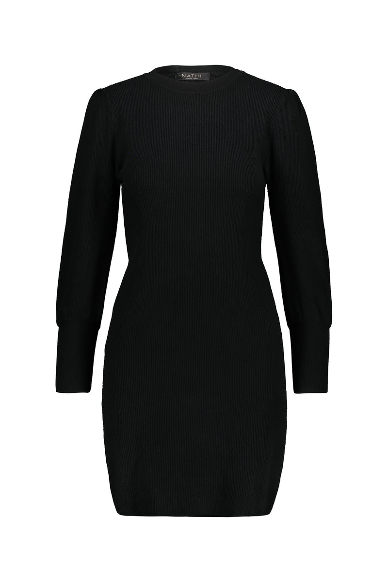 Abito Maglia In Tinta Unita Nero