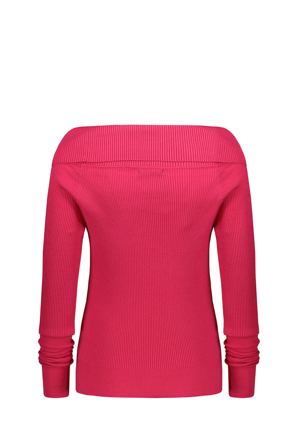 Maglia Donna In Tinta Unita Fuxia