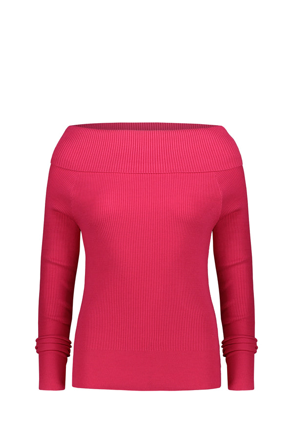 Maglia Donna In Tinta Unita Fuxia