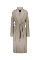 Cappotto Donna Cinta Foderato Panna