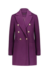 Cappotto Donna DoppioPetto Viola