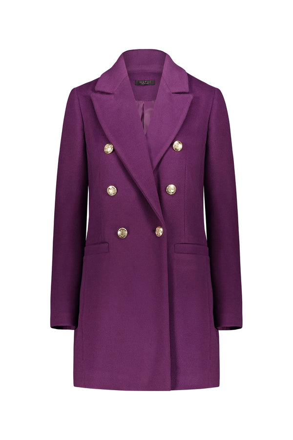 Cappotto Donna DoppioPetto Viola
