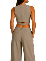 Gilet Nathi Luxury In Tinta Unita - Beige