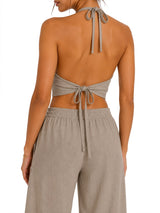 Gilet Nathi Luxury In Tinta Unita - Beige