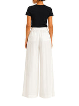 Pantalone Nathi Luxury In Tinta Unita - Bianco