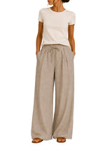 Pantalone Nathi Luxury In Tinta Unita - Beige