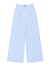 Pantalone Nathi Luxury In Tinta Unita - Celeste