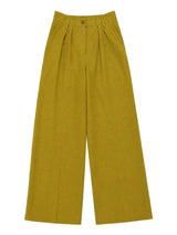 Pantalone Nathi Luxury In Tinta Unita - Senape