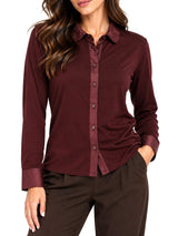 Camicia Jersey Nathì - Bordeaux