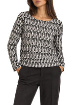 Blusa Stampata Nathì - Nero
