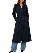 Trench In Velluto Donna - Blu