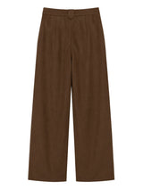 Pantalone Taglio Largo Donna - Marrone