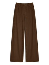 Pantalone Taglio Largo Donna - Marrone