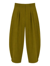 Pantalone Taglio Largo Donna - Verde